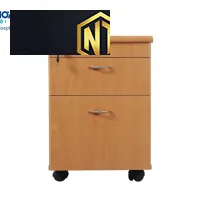 Hộc di động gỗ công nghiệp phủ Laminate có 2 ngăn kéo NTM1D1F